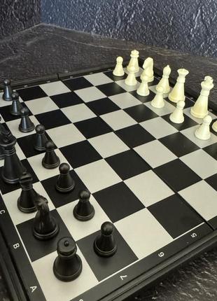 Набор игр шахматы, шашки, нарды 3 в 1 дорожные магнитные sc54810 (доска 20x20см)