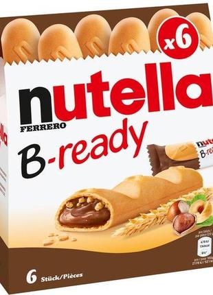 Батончики nutella b-ready 6s 132g