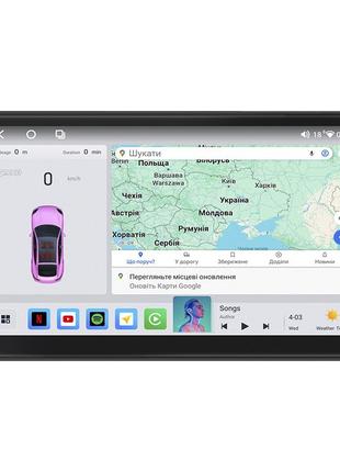Штатна магнітола lesko для opel agila a 2000-2004 екран 9" 4/64 qled carplay 4g wi-fi gps 360 prime