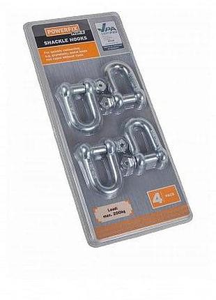 Lre-10074, карабіни powerfix 4 шт. 6 см, металік