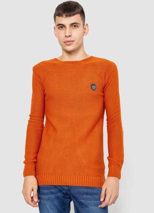 Светр чоловічий повсякденний, колір теракотовий, розмір xl fa_010641