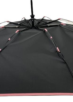 Класична парасоля-автомат на 8 спиць від susino, з рожевою смужкою, 016031ac-52 фото