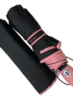 Класична парасоля-автомат на 8 спиць від susino, з рожевою смужкою, 016031ac-5
