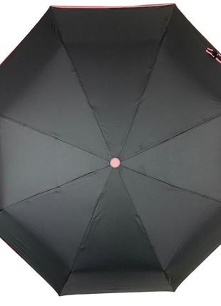 Класична парасоля-автомат на 8 спиць від susino, з рожевою смужкою, 016031ac-55 фото