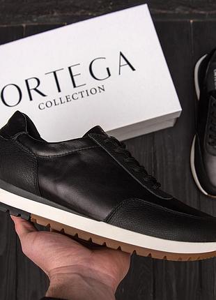 Чоловічі шкіряні кросівки ortega 10