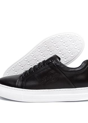 Мужские кожаные кеды zg ortega  aircross black