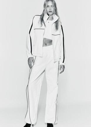 Нейлоновые широкие брюки-парашуты h&m