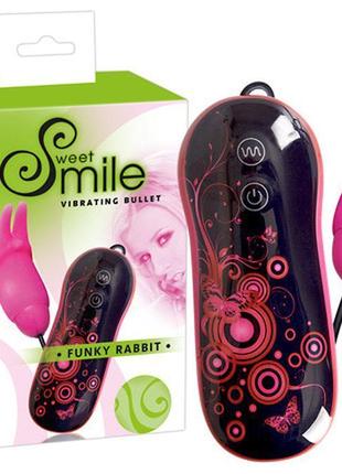Виброяйцо фанки кролик с ушками кролика из серии smile