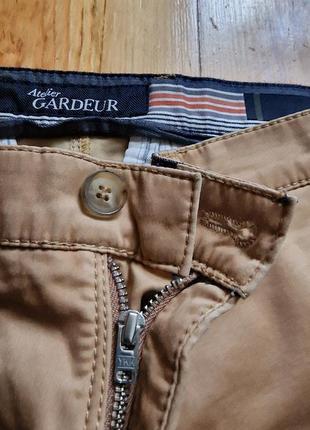 Брендові фірмові німецькі демісезонні літні бавовняні стрейчеві брюки gardeur,оригінал,розмір 32/32.5 фото