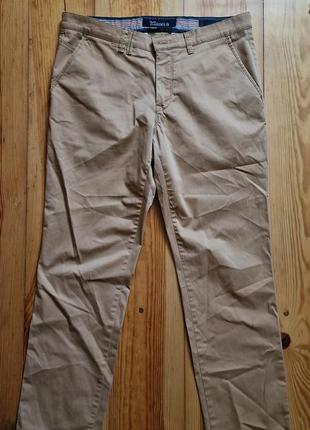 Брендові фірмові німецькі демісезонні літні бавовняні стрейчеві брюки gardeur,оригінал,розмір 32/32.