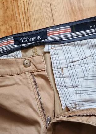 Брендові фірмові німецькі демісезонні літні бавовняні стрейчеві брюки gardeur,оригінал,розмір 32/32.6 фото