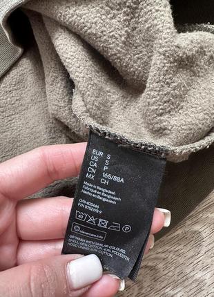 Легкий худі кофта з капюшоном h&m 36/s хакі 3
