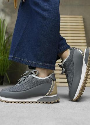 Женские кроссовки mex grey cx1540-5 нп5030(2 - 01)