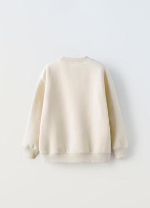 Базовий плюшевий світшот zara утеплений xxs-s