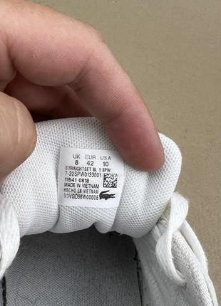 Оригинальные кожаные кеды lacoste