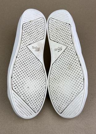 Оригинальные кожаные кеды lacoste