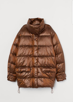 Куртка пуховик пуффер без капюшона h&m