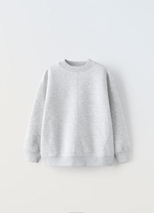 Базовий плюшевий світшот zara утеплений xxs-s