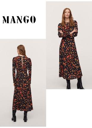 Сукня міді mango з довгим рукавом 
розмір s