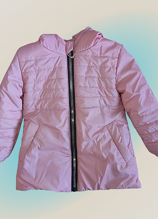 Куртка демисезонная надевайко 98 см розовая