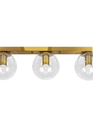 Люстра стельова 756xpr150f-3 brz+cl (500)