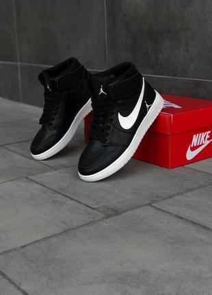 Мужские кроссовки jordan черные кожаные кроссовки джордан жіночі кросівки джордан