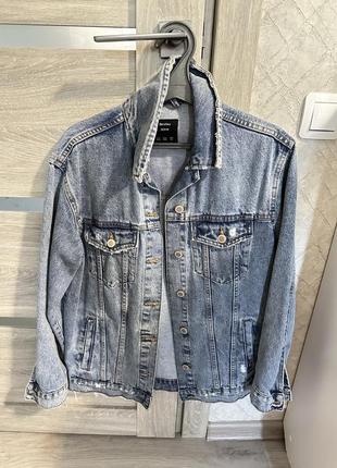 Джинсова сорочка bershka