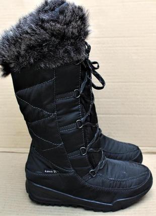 Дутики kamik porto nk2088-cob waterproof оригінал нові р.37 чорні зимові