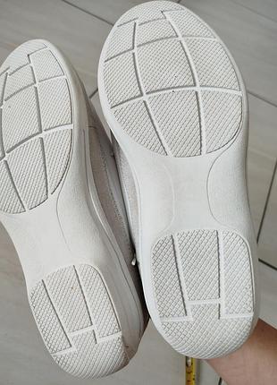 Белые кожаные кроссовки кожа +замш натуральные