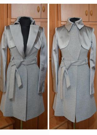 Серое пальто karen millen3 фото