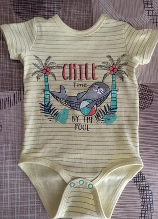 Боди с коротким рукавом на мальчика р 80