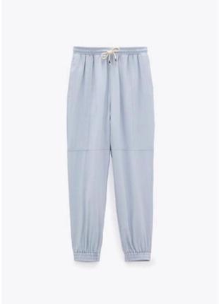 Телесконные штаниджоггеры спортивные zara хс