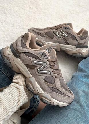 Женские кроссовки new balance 9060 beige/brown* izd