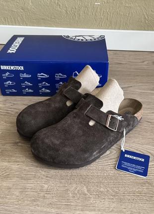 Сабо замшеві birkenstock boston | 44