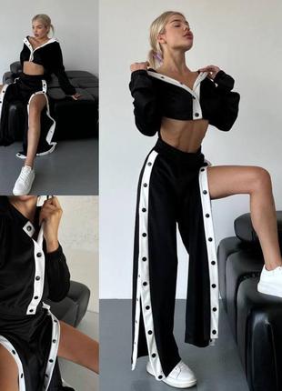 Костюм плюш велюр на кнопках