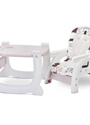 Стульчик для кормления трансформер caretero homee brown