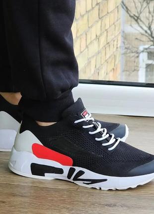 Кроссовки fila черные мужские