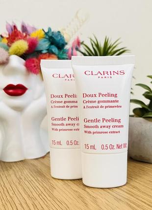 Оригінал м'який заспокійливий крем пілінг clarins gentle peeling smooth away cream