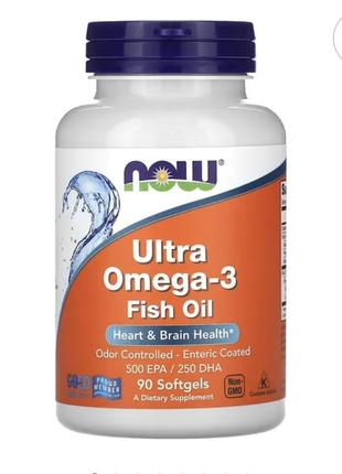 Ультра омега -3 now ultra omega-3 fish oil1 фото