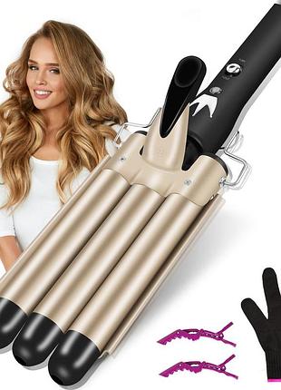 3-ствольна плойка для волосся layado wave curler 22 мм