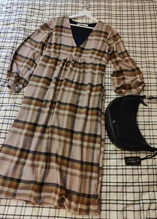 Плаття міді з кишенями від zara