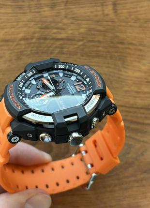 Мужские спортивные часы casio g-shock с оранжевым ремешком