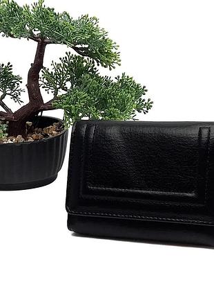 Чорний жіночий гаманець штучна шкіра арт.h-8887b black saralyn (54)