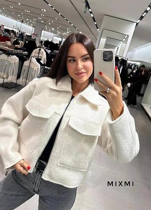 Бомбер куртка шерсть