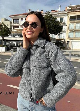 Бомбер куртка шерсть