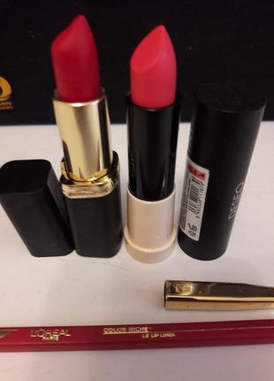 L'oreal paris color riche matte 346, ninelle deseo lipstick тон 404