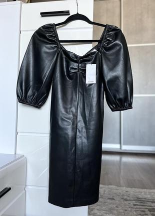 Сукня шкірзам mango