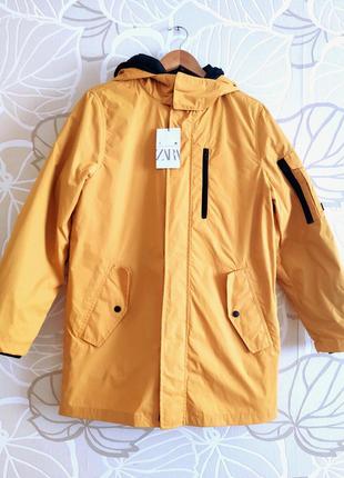 Куртка ветровка 2 в 1. zara для подростков новая.. размер 164