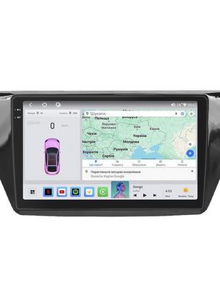 Штатная магнитола lesko для volkswagen touran iii 2015-н.в. экран 10" 4/64 qled carplay 4g wi-fi gps 360 prime