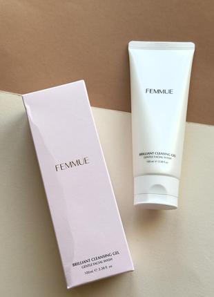 Ніжний гель для вмивання femmue brilliant cleansing gel 100 мл